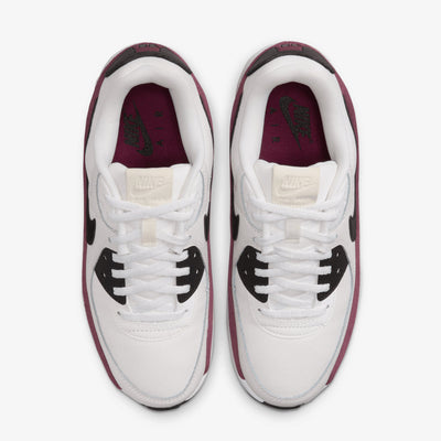 Nike | AIR MAX 90 LV8  { SAIL/BLACK-NIGHT MAROON-PHANTOM