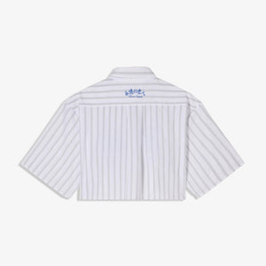 EDWIN | W' ALIX SHIRT SS { GREY/WHITE