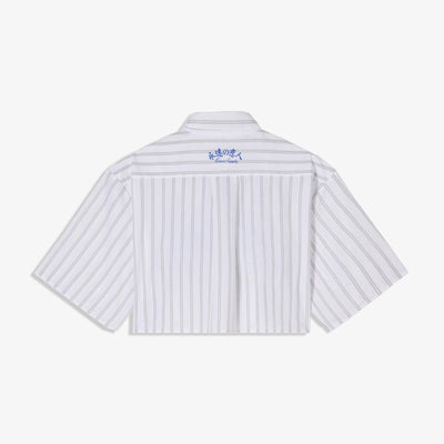 EDWIN | W' ALIX SHIRT SS { GREY/WHITE