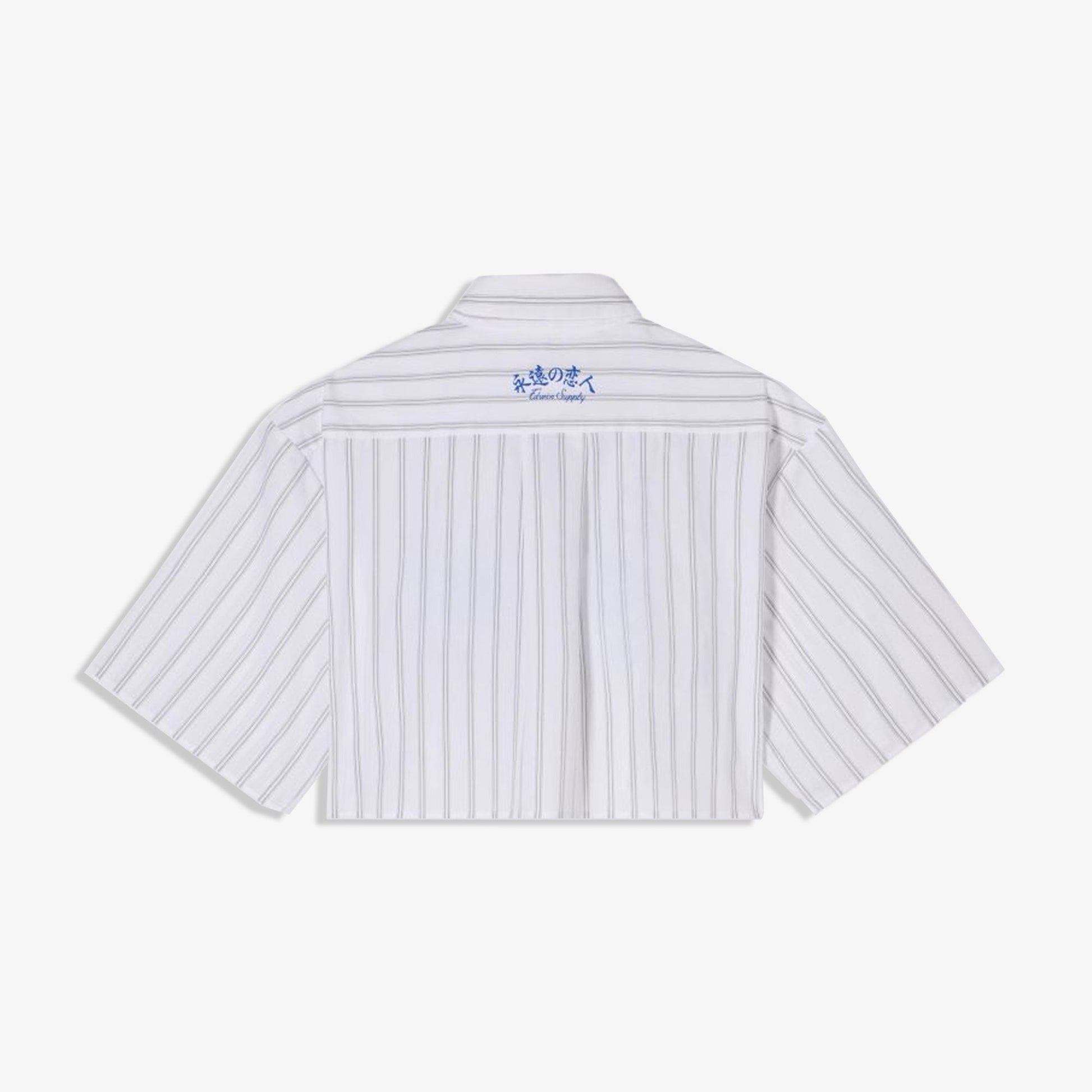EDWIN | W' ALIX SHIRT SS { GREY/WHITE