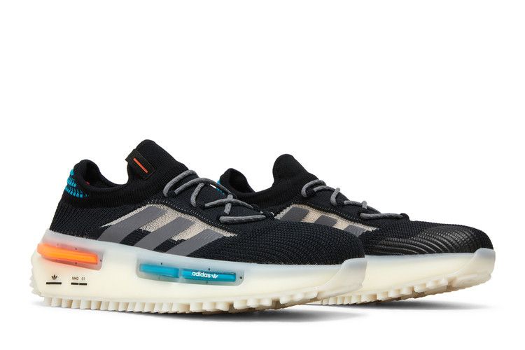 adidas NMD S1 Core Black Blue Orange
