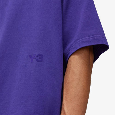 Y-3 | BOXY SHORT SLEEVE TEE { COLLEGIATE PURPLE
