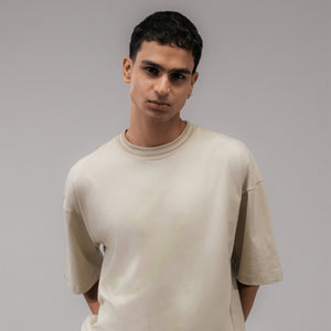SUPERKICKS | PALM TEE { BEIGE/BROWN