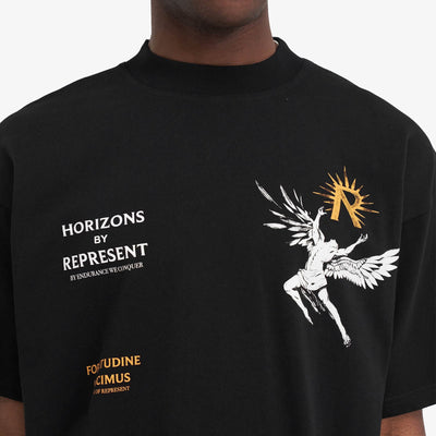 Represent | ICARUS T-SHIRT  { JET BLACK
