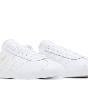 adidas Gazelle White/White-Gold Metallic