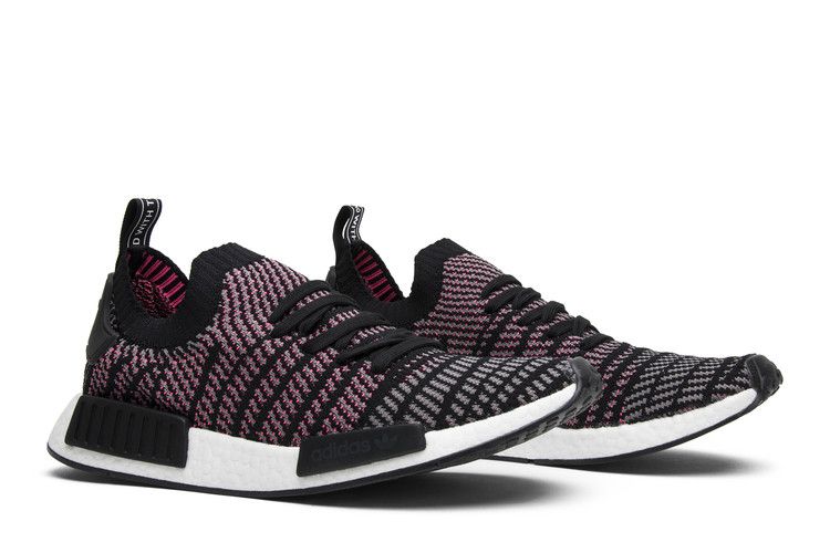 adidas NMD R1 STLT Black Grey Solar Pink