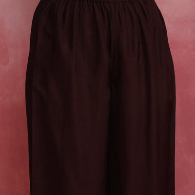 trueBrowns Cola Viscose Silk Kurta Co-ord Set