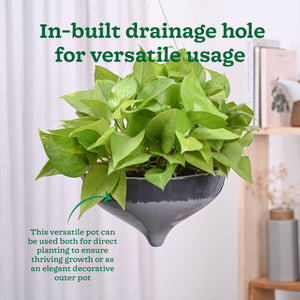 Ceramic Hanging Pot Cosmic Stone