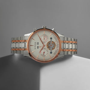 Celestial Men Automatic Silver Dial Chronograph Metal Watch 867-M30305
