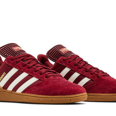 adidas Busenitz Collegiate Burgundy Chalk White Gold Metallic