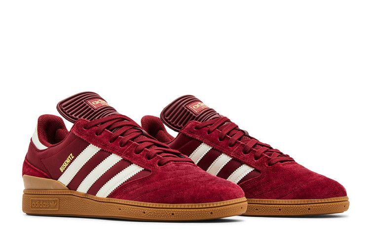 adidas Busenitz Collegiate Burgundy Chalk White Gold Metallic
