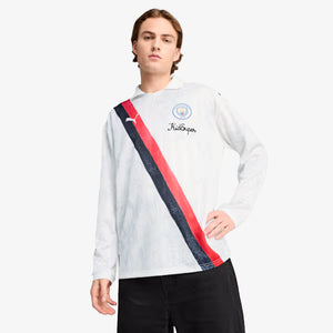 PUMA | KIDSUPER x MANCHESTER CITY RETRO SHIRT { PUMA WHITE-BLACK