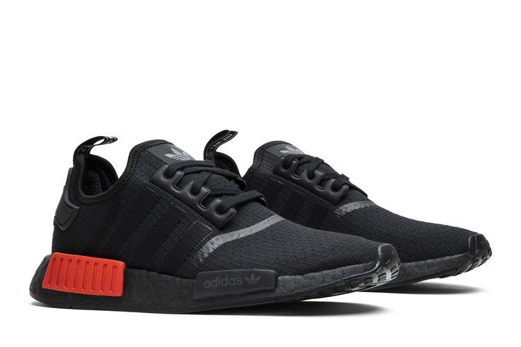 adidas NMD R1 Core Black Lush Red