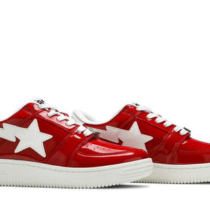 A Bathing Ape Bape Sta Low Patent Red