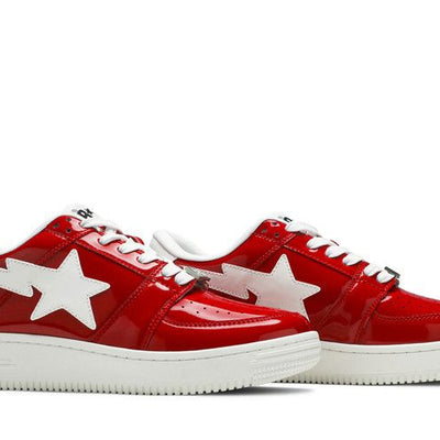 A Bathing Ape Bape Sta Low Patent Red