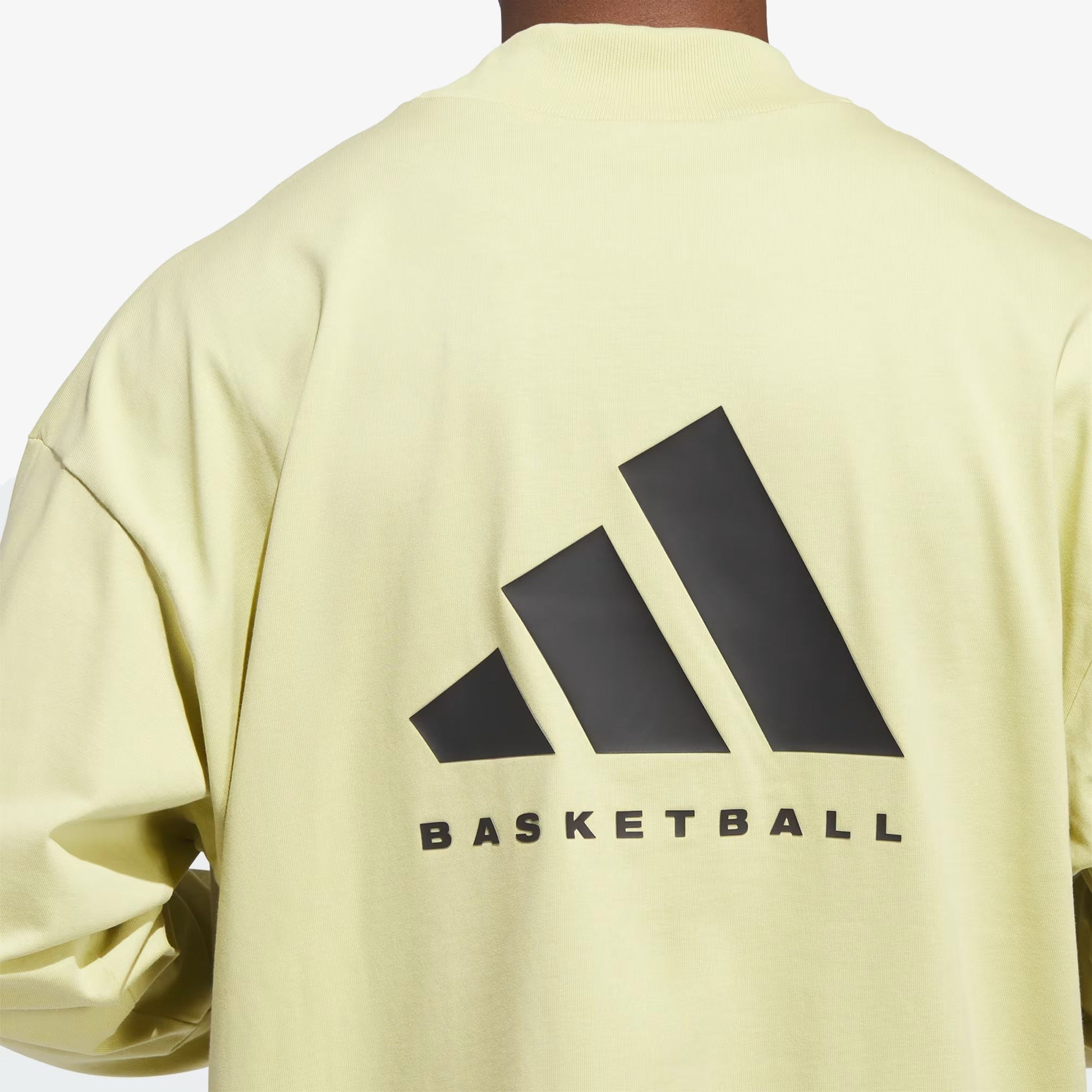 Adidas | BASKETBALL LONG SLEEVE TEE  { HALO GOLD