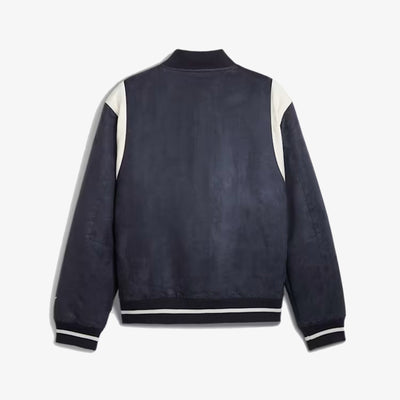 Puma | PUMA x STAPLE VARSITY JACKET  { NEW NAVY