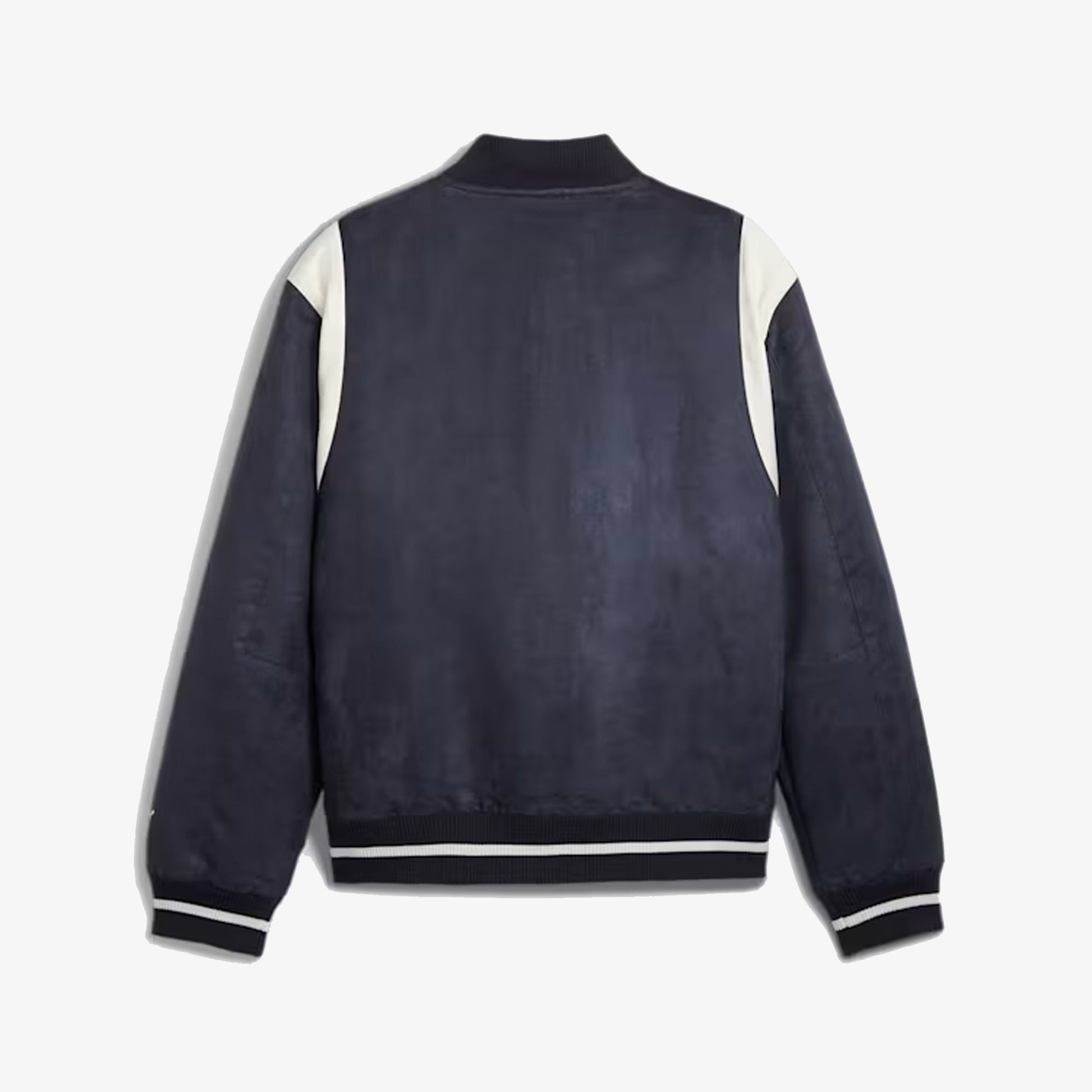 Puma | PUMA x STAPLE VARSITY JACKET  { NEW NAVY