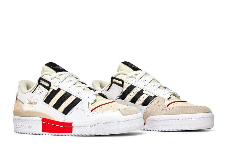 adidas Forum Exhibit Low White Vivid Red