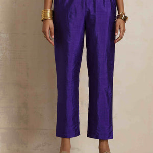 trueBrowns Lilac Tissue Angrakha Kurta Set