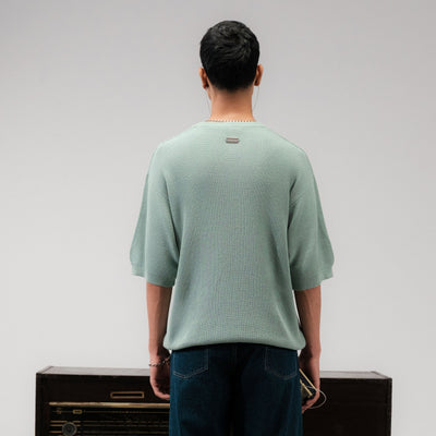 SUPERKICKS | RIBBED TEE { GREEN