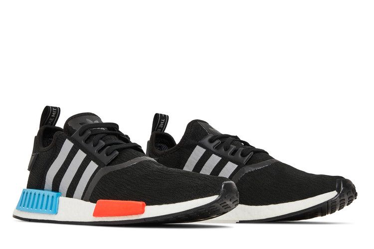 adidas NMD R1 Black Silver Solar Red