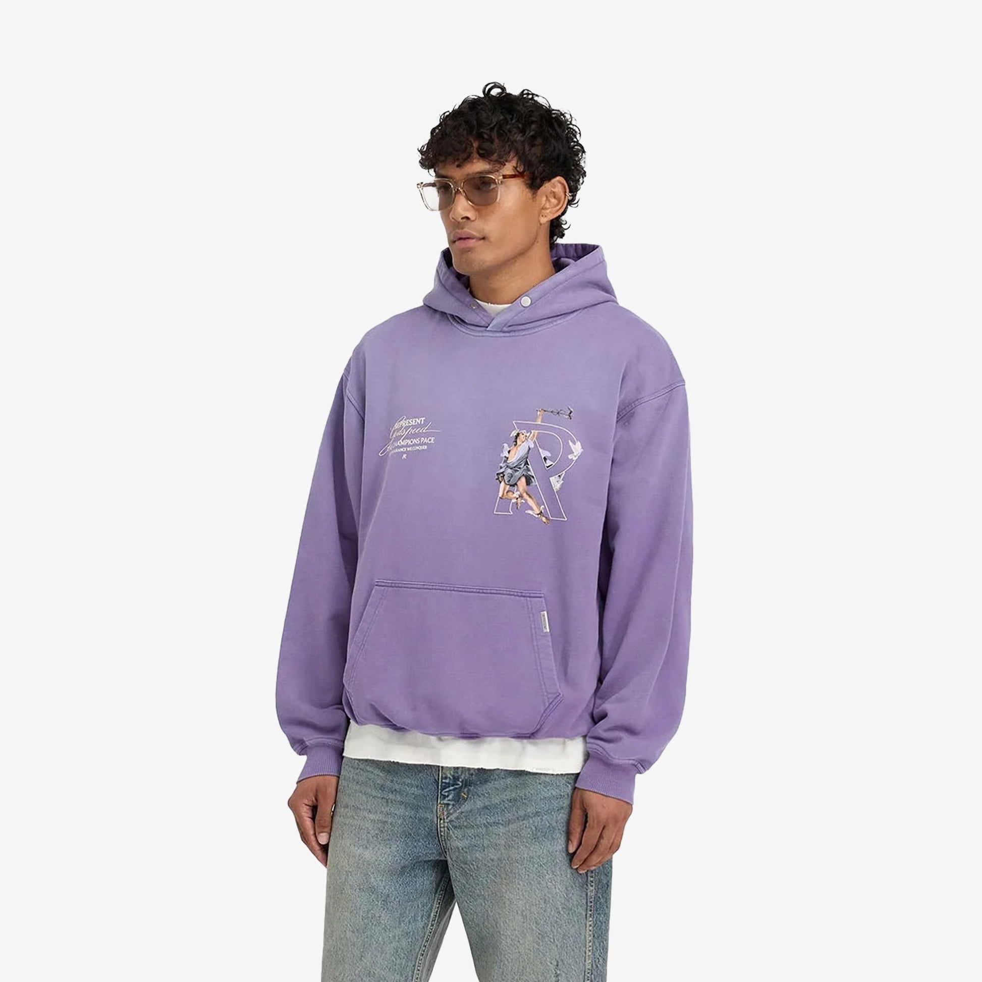 Represent | HERMES HOODIE { PURPLE