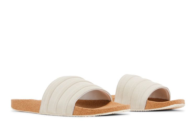 adidas adilette Premium Slides Wonder White Cork