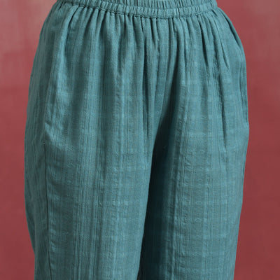 trueBrowns Light Blue Cotton Dobby Co-ord set