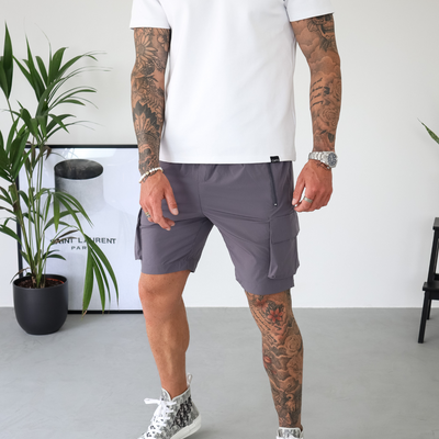 CAPO Lightweight Dark Grey Cargo Shorts
