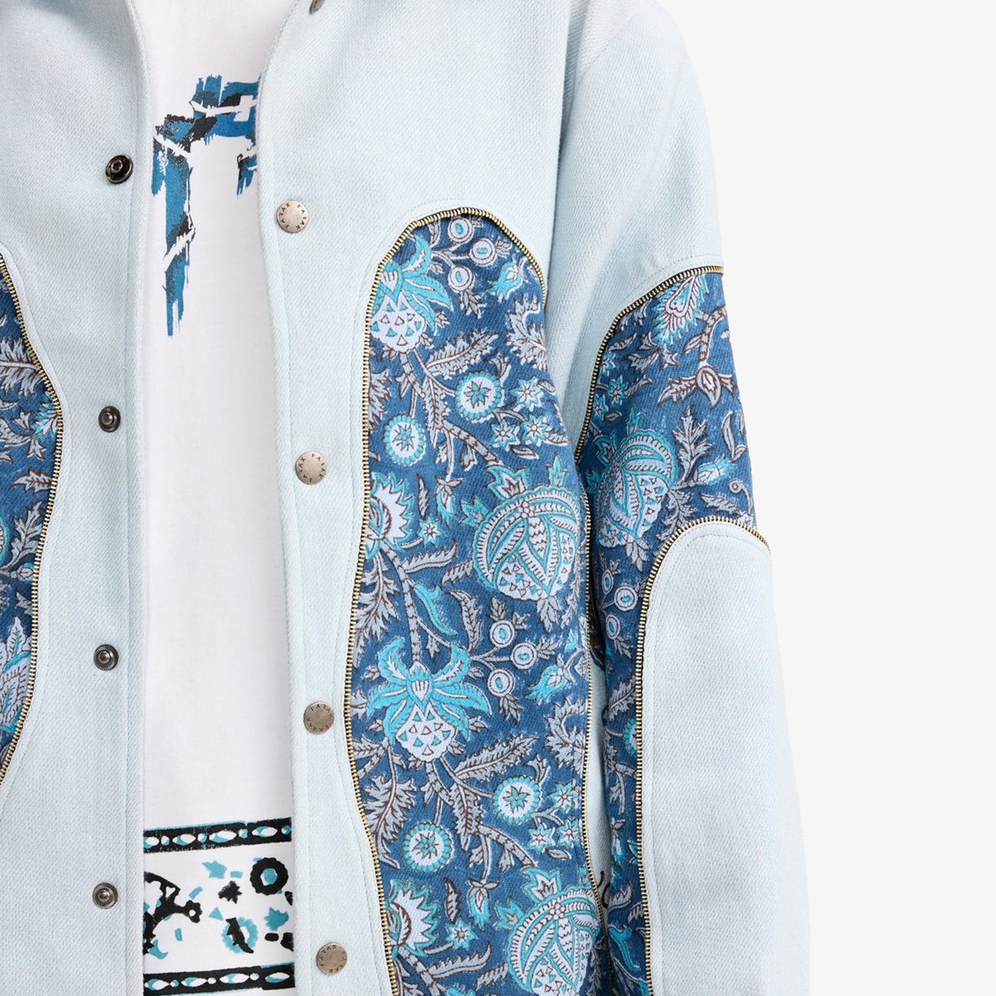 F A R A K | CLOSURE HANDMADE JACKET { BLUE/BLUE
