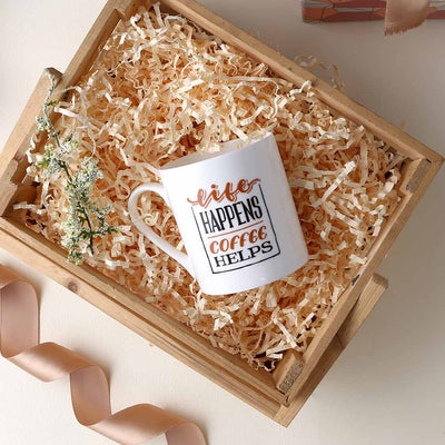 Sicilia Life Happens Coffee Helps Mug 370 ml