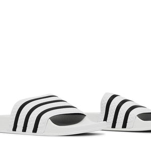 adidas Adilette White Core Black White