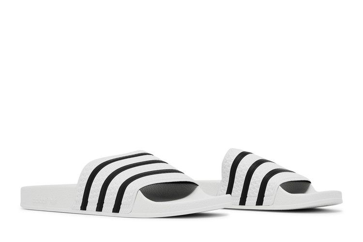 adidas Adilette White Core Black White