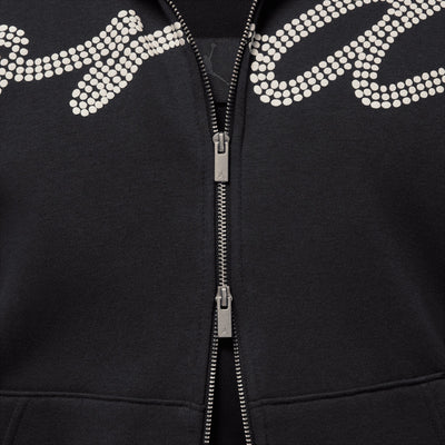JORDAN | MVP FULL ZIP FLEECE HOODIE { OFF NOIR/SAIL/SAIL