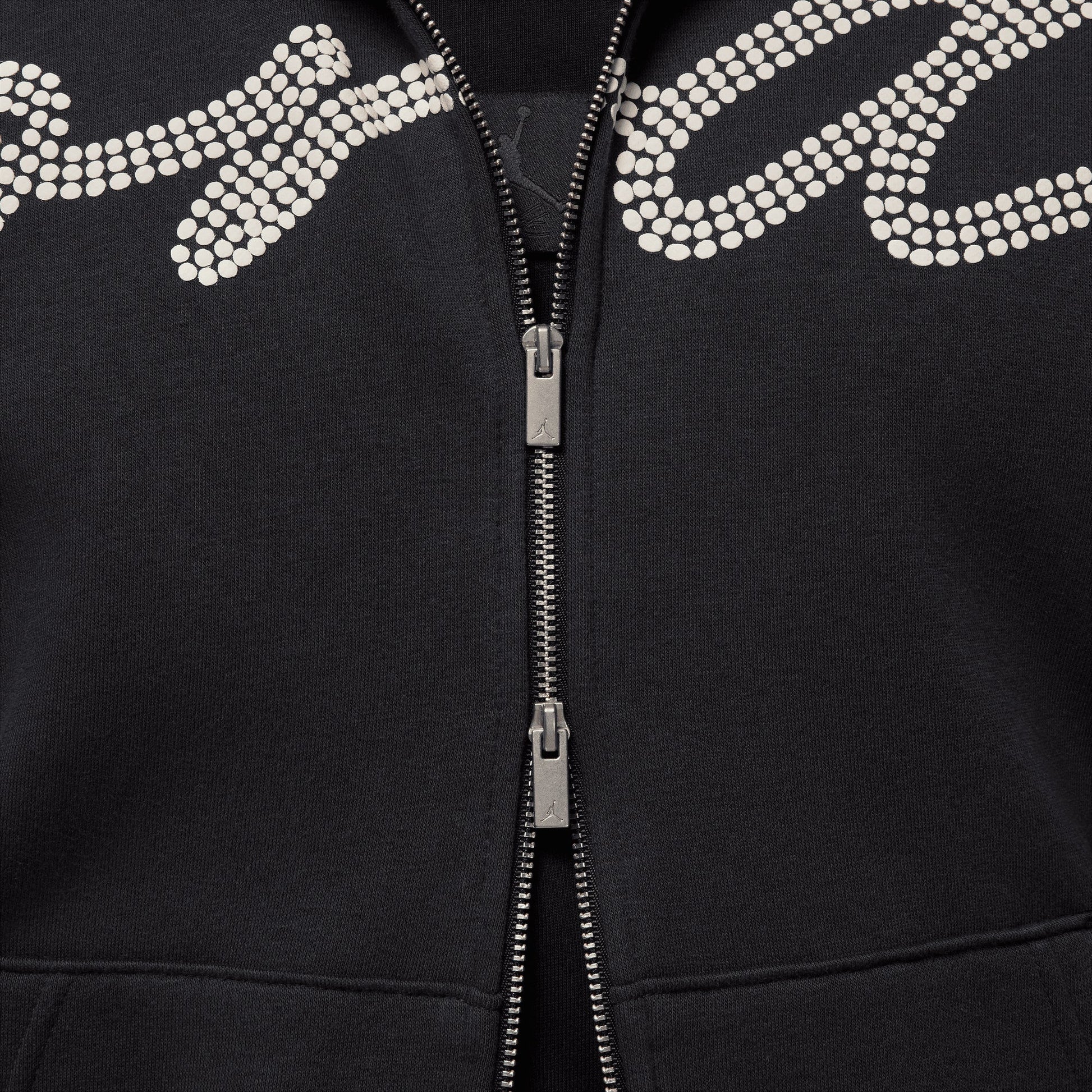 JORDAN | MVP FULL ZIP FLEECE HOODIE { OFF NOIR/SAIL/SAIL