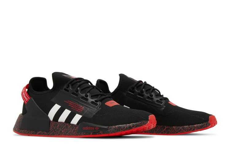 adidas NMD R1 V2 Crackled Black Red adidas NMD R1 V2 Crackled Black Red