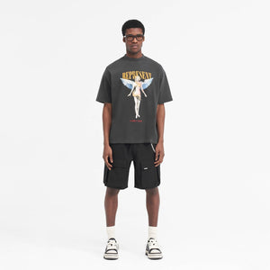 Represent | REBORN T-SHIRT  { AGED BLACK