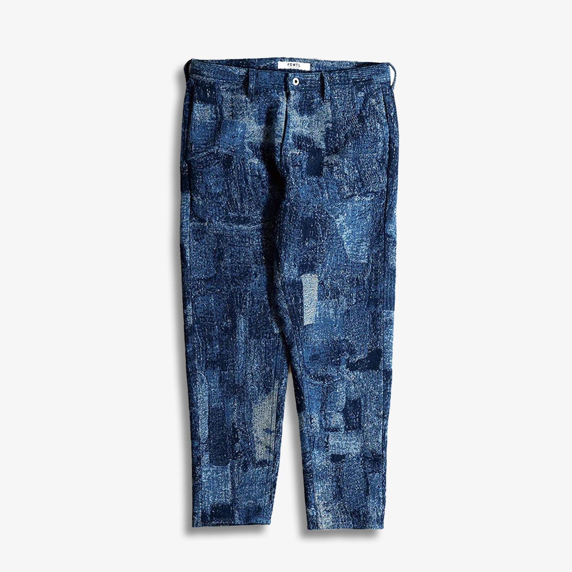 FDMTL | JACQUARD BORO PANTS RINSE - BORO { INDIGO