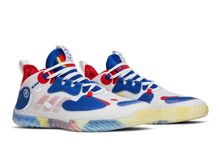 adidas Harden Vol. 5 Futurenatural Cloud White Royal Blue Vivid Red