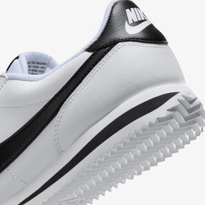 NIKE | CORTEZ LEATHER { WHITE/BLACK