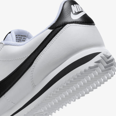 NIKE | CORTEZ LEATHER { WHITE/BLACK