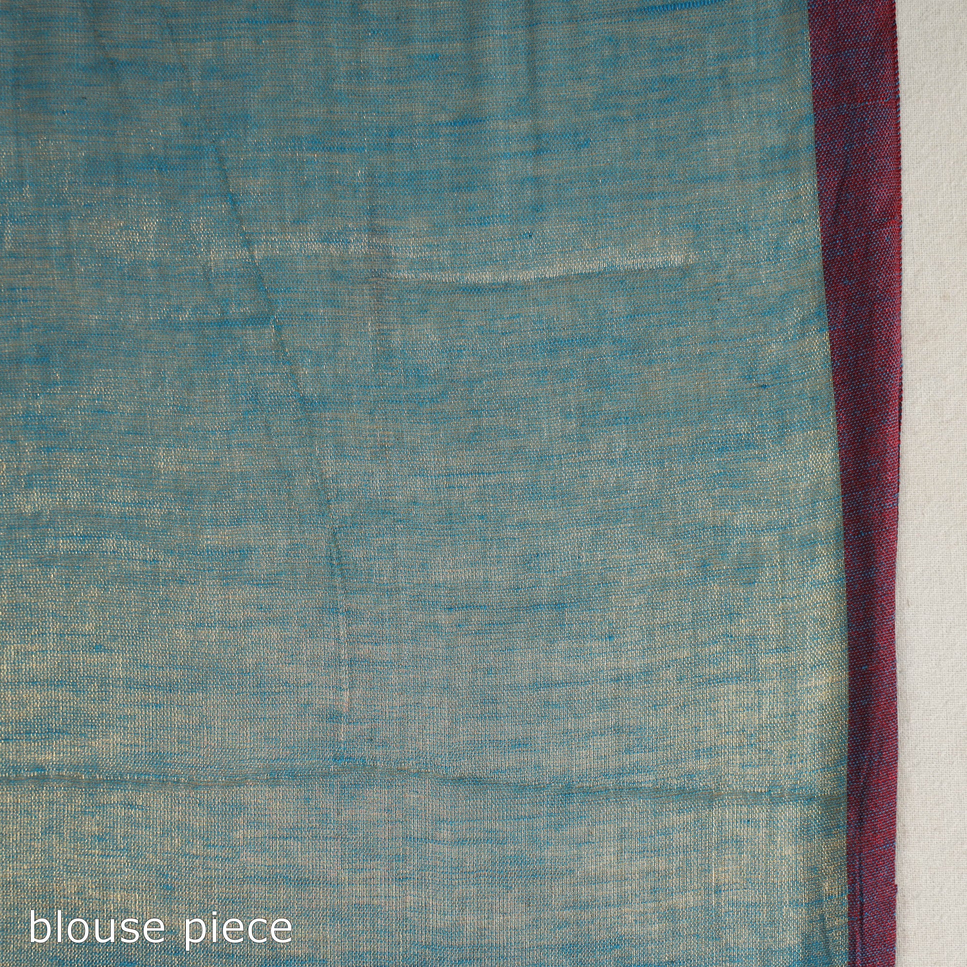 Blue - Bengal Fine Tissue Zari Saree 01