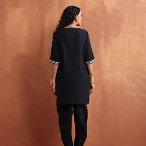 trueBrowns Black Cotton Co-ord Set