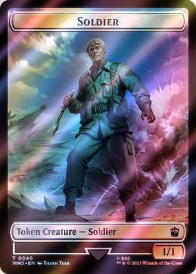 Alien Insect Token (51) // Soldier Token (40) [Universes Beyond: Doctor Who: Tokens] [Surge Foil]