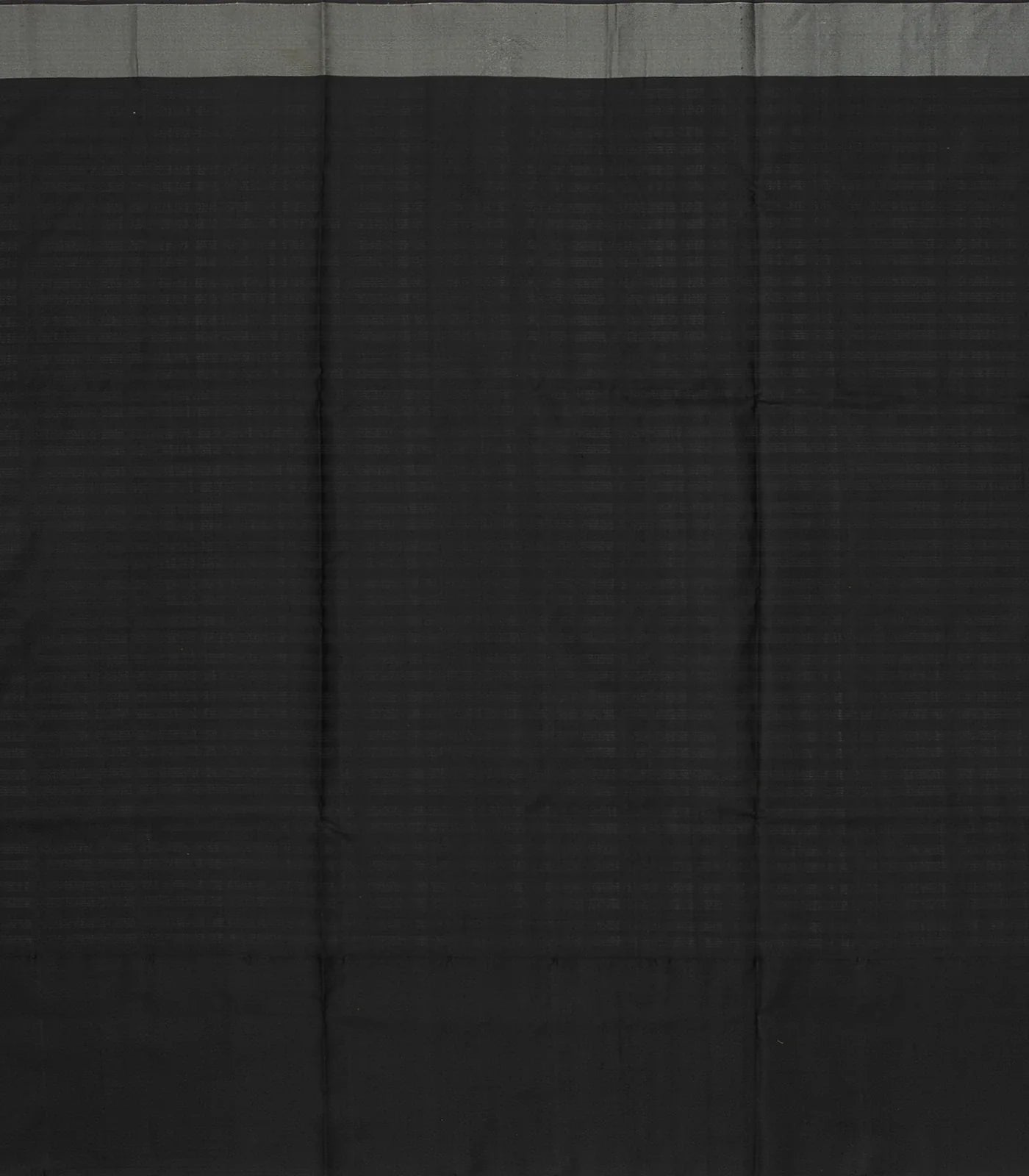 Cream Handloom Soft Silk Saree With Stripes & Contrast Black Border