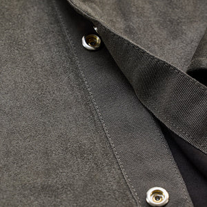 Olive Suede Snap Button Overshirt