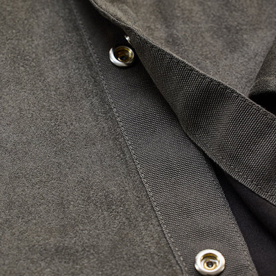 Olive Suede Snap Button Overshirt