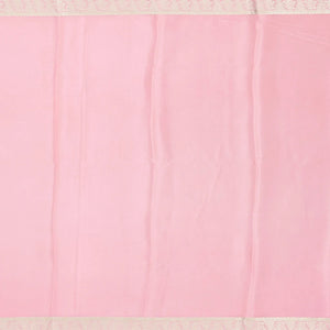 Baby Pink Mysore Crepe Silk Saree With Dotted Motifs