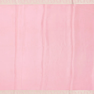 Baby Pink Mysore Crepe Silk Saree With Dotted Motifs